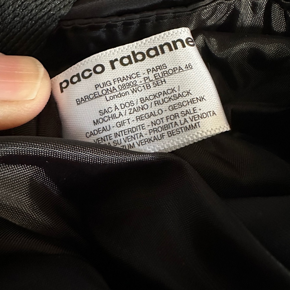 Paco Rabanne backpack - Picture 6 of 13